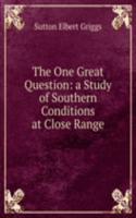 One Great Question: a Study of Southern Conditions at Close Range