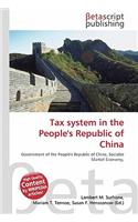 Tax System in the People's Republic of China