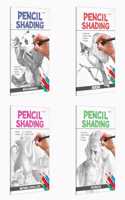 Pencil Shading - Birds, Wild Animals, Nature & Still Life and Portraits : Childrenâ€™s art book, Pencil Shading book for Children, Educational book for kids | Pack of 4 Pencil Shading Activity books