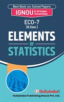 ECO-7 Elements Of Statistics: (Latest Edition)