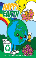 Happy Earth Coloring Book for Kids