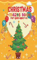 Christmas Mazes Book for Kids Ages 4-8