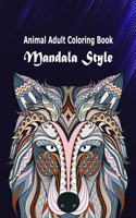 Animal Adult Coloring Book Mandala Style