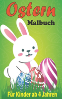 Ostern Malbuch für Kinder ab 4 Jahren
