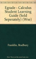 Egrade - Calculus Student Learning Guide (Sold Seperately) (Wse)