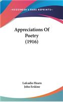 Appreciations Of Poetry (1916)