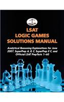 LSAT Logic Games Solutions Manual