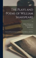 Plays and Poems of William Shakspeare