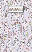 Notebook: Easter Bunny Notebook and Lined pages, Extra large (8.5 x 11) inches, 110 pages, White paper (Notebook for Kids)