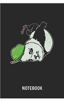 Notebook: Blank & Lined Skating Panda Journal (6" x 9") For Every Skateboarder And Skater