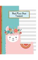 Blank Music Sheet Notebook