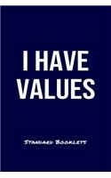 I Have Values Standard Booklets
