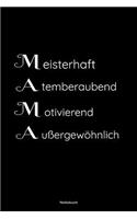 Mama Meisterhaft Atemberaubend Motivierend Außergewöhnlich Notizbuch