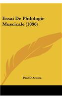 Essai De Philologie Muscicale (1896)