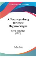 A Nemzetgazdasag Tortenete Magyarorszagon