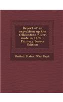 Report of an Expedition Up the Yellowstone River, Made in 1875