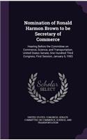 Nomination of Ronald Harmon Brown to Be Secretary of Commerce