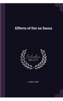 Effects of Fire on Fauna