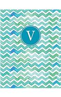 Personalized Posh: Washy Chevron (V) 2018 Monthly/Weekly Planning Calendar