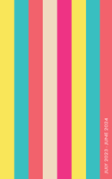 Cabana Stripe 2023-24 7.5 X 9.5 Academic Booklet Monthly Planner