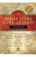 Rvr 1960 Biblia Letra Super Gigante Con Referencias, Negro Piel Fabricada