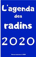L'agenda des radins 2020: vue mensuelle à cases avec une page de notes par mois - minimaliste sans superflu - écologique simple, fluide et clair - format pratique 13x20cm peu