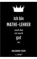 Kalender 2020 für Mathe-Lehrer