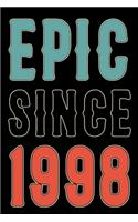 Epic Since 1998 Journal Notebook