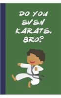 Do You Even Karate, Bro?