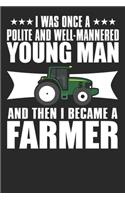 I Was Once A Polite And Well Mannered Young Man And Then I Became A Farmer: Blank Lined Notebook Journal