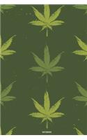 Notebook: Cannabis Journal Marijuana Composition Book Weed Logbook cbd Birthday gift