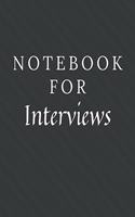 Notebook For Interviews