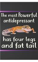 The Most Antidepressant Has Four Legs and Fat Tail Notebook Journal