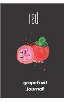 red grapefruit journal