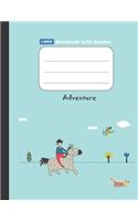 Lined Notebook - Large (8.5x11 inches) - 100 Pages - Turquoise Cover: (4 Notebook with Inspirational Quotes for Kids)