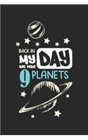 Back in my day we had 9 planets: Space Science Planet Astronomy Pluto Joke