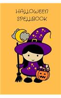 Halloween Spellbook: 120 Pages Alternating Spell & Dot Grid 6x9 Journal