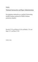 Investigating Combustion as a Method of Processing Inedible Biomass Produced in Nasa's Biomass Production Chamber
