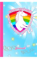 Journal: Autistic Unicorn Rainbow Blue Cover for Autism Awareness Writing Notebook Daily Diary for Writers Write about Your Life & Interests