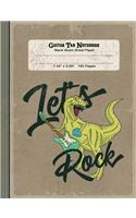Guitar Tab Notebook - Blank Music Sheet Paper - Let's Rock