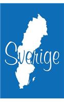 Sverige - Cobalt Blue Lined Notebook with Margins (Sweden): 101 Pages, Medium Ruled, 6 x 9 Journal, Soft Cover