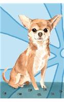 Journal Notebook For Dog Lovers, Chihuahua Sitting Pretty 2: Blank Journal To Write In, Unlined For Journaling, Writing, Planning and Doodling, For Women, Men, Kids, 160 Pages, Easy To Carry Size.(2 Wagworthy Plain Series 2)