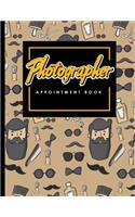 Photographer Appointment Book: 2 Columns Appointment Calendar, Appointment Schedule Book, Daily Appointment Schedule, Cute Barbershop Cover