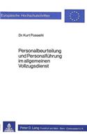 Personalbeurteilung Und Personalfuehrung Im Allgemeinen Vollzugsdienst