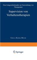 Supervision Von Verhaltenstherapien