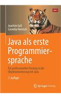 Java ALS Erste Programmiersprache