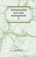 Salesmanship and sales management