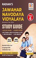 Jawahar Navodaya Vidyalaya (JNV) Guide book Class 6 with Solved Paper for JNV Entrance Exam 2024 (English Medium)