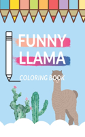 Funny Llama Coloring Book