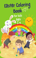 Easter Coloring Book For Kids Ages 1-4